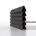 Ламели для забора жалюзи Luxe Л RAL 8019 – покрытие порошковое, толщина 0,45 мм в Казани | фото 1