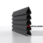 Ламели для забора жалюзи Luxe Л RAL 7024 – покрытие полиэстер, толщина 0,45 мм в Казани | фото 1