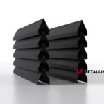 Ламели для забора жалюзи Luxe Л RAL 9005 – покрытие матовое, толщина 0,45 мм в Казани | фото 1