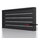 Планкен для забора 120 mm RAL 9005 – покрытие матовое, толщина 0,45 мм в Казани | фото 2