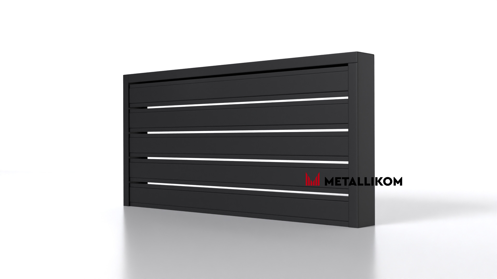 Планкен для забора 120 mm RAL 9005 – покрытие матовое, толщина 0,45 мм