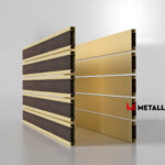 Планкен для забора Printec под дерево 120 mm RAL 1014 – покрытие порошковое, толщина 0,45 мм в Казани | фото 3
