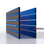 Планкен для забора Printec под дерево 120 mm RAL 5005 – покрытие полиэстер, толщина 0,45 мм в Казани | фото 4