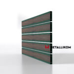 Планкен для забора Printec под дерево 120 mm RAL 6005 – покрытие матовое, толщина 0,45 мм в Казани | фото 3