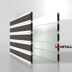 Планкен для забора Printec под дерево 120 mm RAL 9003 – покрытие порошковое, толщина 0,45 мм в Казани | фото 3