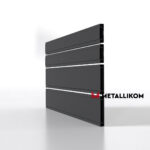 Планкен для забора 190 mm RAL 7024 – покрытие матовое, толщина 0,45 мм в Казани | фото 3