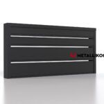 Планкен для забора 190 mm RAL 9005 – покрытие порошковое, толщина 0,45 мм в Казани | фото 3