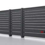 Планкен для забора 190 mm RAL 9005 – покрытие порошковое, толщина 0,45 мм в Казани | фото 5