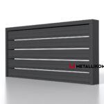 Планкен для забора ранчо 120 mm RAL 7024 – покрытие матовое, толщина 0,45 мм в Казани | фото 4