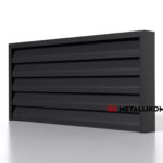 Планкен для забора ранчо 120 mm RAL 9005 – покрытие матовое, толщина 0,45 мм в Казани | фото 1