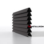 Ламели для забора жалюзи Premium U RAL 8019 – покрытие матовое, толщина 0,45 мм в Казани | фото 1