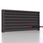 Ламели для забора жалюзи Premium U RAL 8019 – покрытие матовое, толщина 0,45 мм в Казани | фото 4